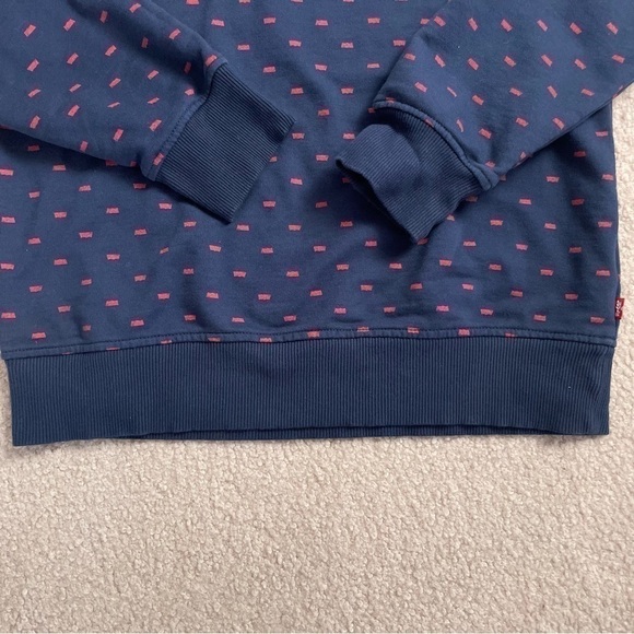 Levi’s Youth Unisex Blue Crewneck Long Sleeves Sweatshirt with Red Logo in XL - Picture 5 of 16